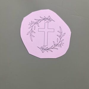 Cross sticker